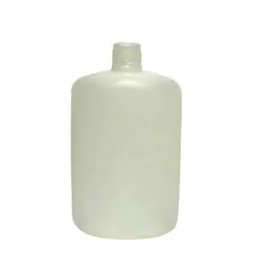 Plain cylindrical plastic bottle