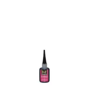 Black and red adhesive container