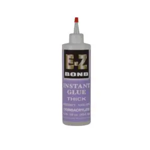 Thick adhesive bottle upright