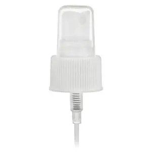 White plastic spray bottle nozzle