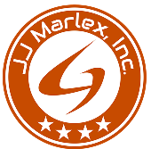 JJ Marlex Inc logo, orange and white