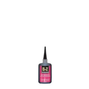 Rubber toughened adhesive bottle