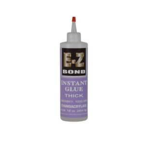 Thick adhesive bottle upright