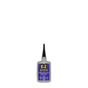 Glue bottle with black cap