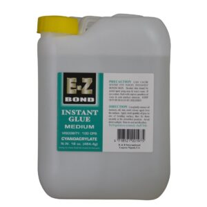 Instant glue container with label