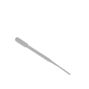 Plastic pipette isolated on white background
