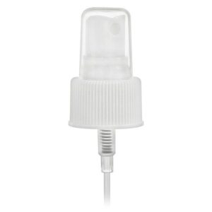 White plastic spray bottle nozzle
